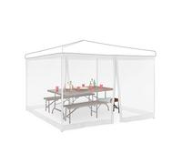 ZANZARIERE GAZEBO 3X3M SET 2 PEZZI 2X6M CON CERNIERA E CHIUSURA ESTERNO