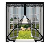 Zanzariere Magnetica per Finestre,110x175cm Tenda Zanzariere Magnetiche per Porte Finestre,Magneti Rete Anti Zanzare Insetti Traspirante,Facile da Installare Zanzariere Adesive per Finestre