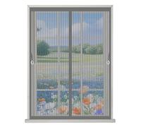 Zanzariere Magnetiche 100 x 128 cm Chiusura Automatica, Non Ho Più Fastidiosi Insetti in Casa - Non Accorciabile Fly Screens for Finestre per Tutti I Tipi di Finestre, Grigio