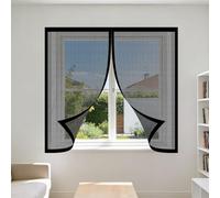 Zanzariere Magnetiche 55 x 70 cm Chiusura Automatica Zanzariera Autoadesiva Finestre Maglia Fine, Facile da Installare per La Maggior Parte Dei Tipi di Finestre, Nero