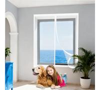 Zanzariere Magnetiche 65 x 130 cm Chiusura Automatica Tenda Magnetica Zanzariera Maglia Fine, Facile da Installare per Corridoi Finestre Patio, Bianco