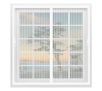 Zanzariere Magnetiche 72 x 96 cm Chiusura Automatica, Non Ho Più Fastidiosi Insetti in Casa - Non Accorciabile Zanzariera Finestra Tenda per Tutti I Tipi di Finestre, Bianco