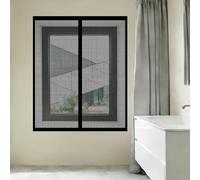 Zanzariere Magnetiche 75 x 80 cm Autoadesiva Regolabile Fai da Te per Magnetica Finestre Dimensione Fissa, Non Può Essere Tagliato per Tutti Terrazza Porte e Finestre, Nero