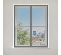 Zanzariere Magnetiche 90 x 110 cm Autoadesiva Zanzariera Autoadesiva Finestre Installazione Adesiva Senza Forare per Tutti Terrazza Porte e Finestre, Grigio