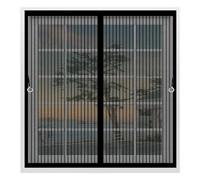 Zanzariere Magnetiche 98 x 64 cm Chiusura Automatica, Non Ho Più Fastidiosi Insetti in Casa - Non Accorciabile Zanzariera Finestra Tenda per Tutti I Tipi di Finestre, Nero