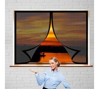 Zanzariere Magnetiche per Finestre 100 x 118 cm Telaio Magnetico per Finestra Senza Foratura Tenda Zanzariera Magnetica Zanzariera Magnetica per Finestre, Nero