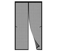 Zanzariere Magnetiche Per Finestre 105 x 275 cm Resistente Alle Intemperie Rete Si Chiude Da Sola Totalmente Magnetica Tende Zanzariera Porta Finestra, Nero