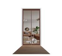 Zanzariere Magnetiche Per Porte Finestre 140 x 240 cm Varie Taglie Tende Zanzariere Con Calamita Non Accorciabile Adatto A Bambini E Animali Domestici, Marrone