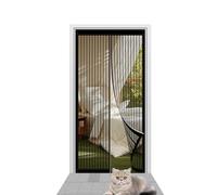 Zanzariere Magnetiche per Porte Finestre 84 x 211 cm Chiusura Automatica Tenda Magnetica Zanzariera Porta Viene Fornito con Kit di Montaggio per Porte da Balcone/Cantine/Terrazze, Nero