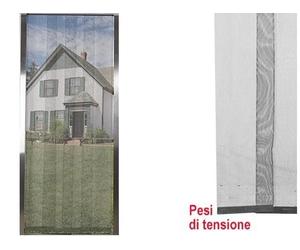 ZANZARIERE ZANZARIERA STOP INSET POLY PER PORTA A 4 TELI CM.95X215