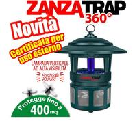 ZANZATRAP 360° CFG ZANZARE PAPPATACI INSETTI UV ESTERNO CON 1 LAMPADA OMAGGIO