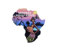 Zanzibar Tanzania - Calamita da frigorifero 3D, regalo per souvenir, decorazione per casa e cucina, collezione Zanzibar