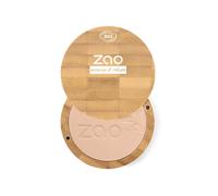 Zao Makeup Compact Pressed Powder Foundation Fasclable Face Face Up Long Lasting Portable Copertura completa con olio di macadamia e burro di cacao a