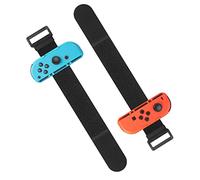ZAONOOL Cinturino per Just Dance 2024/2023/2022/2021/2020 Switch e Zumba Burn It Up, fascia elastica regolabile, compatibile con Nintendo Switch e Switch OLED Joy Cons Controller (rosso e blu)