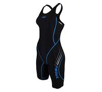 ZAOSU Z-Black - Costume da bagno da competizione per ragazze e donne, nero/blu, 40