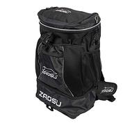 ZAOSU Zaino da triathlon e nuoto - Transition Bag | 45 litri con scomparto bagnato per abbigliamento da nuoto dopo la competizione o l'allenamento, Nero