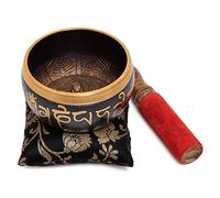 Zap Impex ® Bella ottone regalo di Natale Nuovo mano Buddha suono ciotola tibetana Meditazione Yoga del suono Bowls 4 pollici