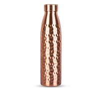 Zap Impex Bottiglia d'acqua in rame martellato con chiusura a tenuta stagna, 900 ml, design durevole fatto a mano