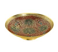 Zap Impex ® Ottone Decorativi secca Ciotola di Frutta bidri Lavoro - Misura di 8,5 Bel Colore Rosso Pavone Design Cucina stoviglie Regalo