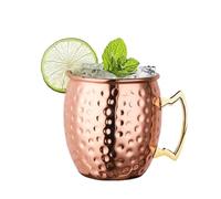 Zap Impex ® Rame Puro Moscow Mule Cup, Nichel, Rame Martellato, Ideale per Tutte le Bevande Gekühlt, Grande Regalo per Bar, Intrattenimento & Casa