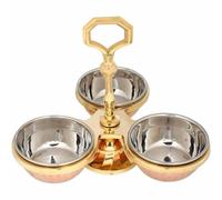 Zap Impex Set da portata tradizionale indiano con sottaceti - ottone e...