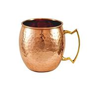 Zap Impex - Tazza in puro rame con rivestimento in rame martellato, ideale per intrattenere qualsiasi bevanda refrigerata abbagliante e bar o casa, ottima idea regalo