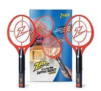 Zap It Bug Zapper, Zappamosche elettrico, 4.000 Volt, cavo di ricarica USB, confezione da 2 (M, rosso)