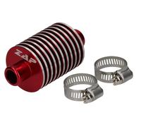 ZAP Moto Radiatore Supplementare Radiatore Acqua Universale 100/18/58 MM Rosso
