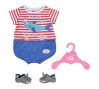 Zapf BABY born Bath Pyjamas wShoes blue 43cm Pigiama per 0301.34268
