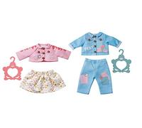 Zapf Creation- Baby Annabell Outfit Maschietto e Femminuccia per Bambole da 43cm-Facile per Mani Piccole, Il Gioco Creativo promuove empatia e abilità sociali-età: 3+ Anni, Tinta Unita, 703069