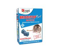 Zapi Garden | Broditop Next Block 25 - Rodenticida, Topicida per Interno ed Esterno intorno agli edifici, Esca in blocco ideale per ambienti umidi, per Disinfestazione di Topi e Ratti, 300g