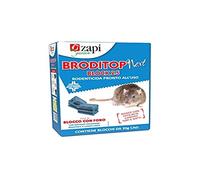 Zapi Garden | Broditop Next Block 25 - Rodenticida, Topicida per Interno ed Esterno intorno agli edifici, Esca in blocco ideale per ambienti umidi, per Disinfestazione di Topi e Ratti, 300g