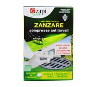 Zapi Garden Compresse Antilarvali Zanzare 20 Pezzi per Acque Stagnanti, Tombini, Vasi e Sottovasi
