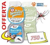 Insetticida Barriera Spray Anti Zanzare Azione Immediata e Prolungata 750ml -...