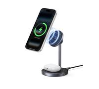 Zapix 2 in 1 Caricatore Wireless iPhone Magsafe Certificato Qi2 15W Base