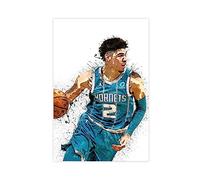ZAPORA Lamelo Ball - Poster su tela, motivo: giocatore di basket (2), decorazione artistica da parete per soggiorno, camera da letto, senza cornice, 30 x 45 cm