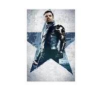 ZAPORA Poster artistico con film "Bucky Barnes", stampa artistica su tela, motivo: soldato d'inverno, decorazione per camera da letto, ufficio, camera da letto, regalo, senza cornice, 30 x 45 cm