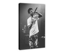 ZAPORA Poster artistico esclusivo del rapper Nardo Wick, 2 poster su tela, decorazione artistica da parete per soggiorno, camera da letto, decorazione con cornice, 20 x 30 cm