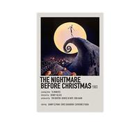 ZAPORA Poster cinematografico "L'incubo prima di Natale", in tela, decorazione per camera da letto, sport, ufficio, camera, regalo, stile senza cornice, 30 x 45 cm