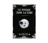 ZAPORA Poster del film Le Voyage Dans La Lune, decorazione per camera da letto, sport, ufficio, camera da letto, regalo, senza cornice, 50 x 75 cm