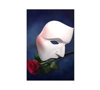 ZAPORA Poster su tela con maschera di Londra di Ramin Karimloo Phantom of the Opera, decorazione artistica da parete per soggiorno, camera da letto, decorazione senza cornice, 30 x 45 cm