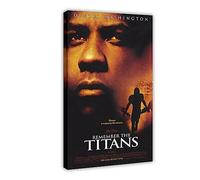 ZAPORA Poster su tela del film Remember The Titans, decorazione per camera da letto, sport, ufficio, stanza, regalo, stile cornice, 40 x 60 cm