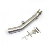 ZAPORA Sistema Adattatore per Marmitta di Scarico per Moto, 51 Mm, Tubo Centrale, Tubo di Collegamento, per K&awasaki Z750 2004-2008, Z800 2013-2016(Style1)