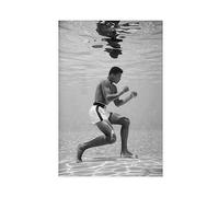 ZAPORA Stampa di Muhammad Ali - Training Underwater 1961 - Foto vintage - Poster su tela poster da parete decorazione artistica da parete per soggiorno camera da letto decorazione senza cornice 50 x