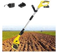 Zappa a batteria,Zappa a batteria da 20 V, Larghezza Lavoro 10cm velocità 250RPM Manico Ergonomico Coltivazione Giardino,può essere utilizzata per arare e arare