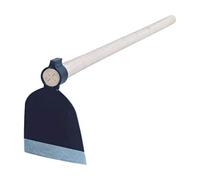 Zappa con Manico - Design Temperato e Forgiato - Testa con Bordo Affilato - Manico in Legno da 130 cm - Peso di 650 g - Ideale per Agricoltura e Giardinaggio - Bikain