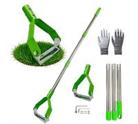 Zappa da giardinaggio con manico lungo, strumento per coltivazione manuale in acciaio resistente, sarchiatore manuale con impugnatura ergonomica, testa in acciaio al carbonio rinforzato, manutenzione