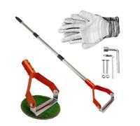 Zappa da Giardino Manico Lungo ad Anello Robusta | Zappa A Per Diserbo Del Giardino Per Scavare, Allentare, Zappare, Bordare, Trincee, Cortile, Fattoria, Patio, Prato, Aiuola