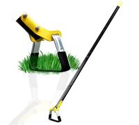 Zappa da giardino per diserbo, 60 attrezzi per diserbo triangolare con manico lungo - Design senza piegature per la cura senza sforzo di prato, giardino e aiuole