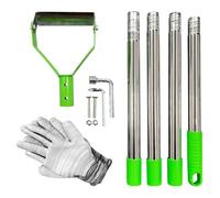 Zappa Da Giardino Per Diserbo Manico Lungo ad Anello Robusta | Zappa A Per Diserbo Del Giardino Per Scavare, Allentare, Zappare, Bordare, Trincee, Cortile, Fattoria, Patio, Prato, Aiuola